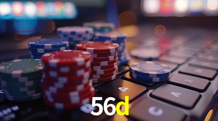 Imagem promocional da 56d mostrando a plataforma e suas vantagens